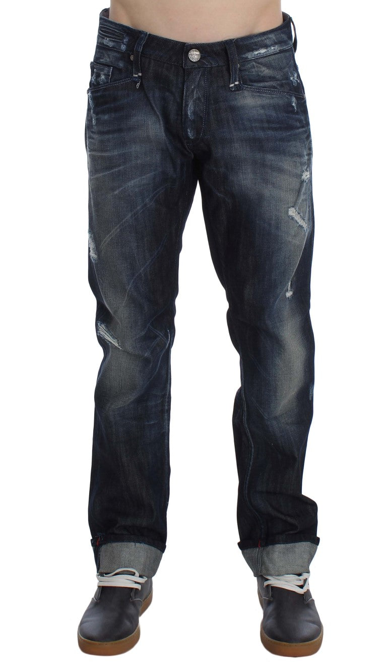 Eleganti jeans blu regular straight fit