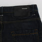 Elegant Straight Fit Dark Blue Jeans