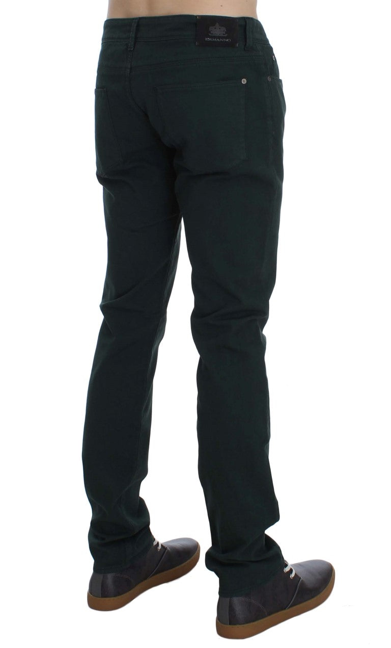 Schicke grüne Straight Cut Jeans