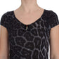 Chic Leopard Modal Top by Cavalli