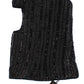 Elegant Black Sequined Hooded Scarf Wrap