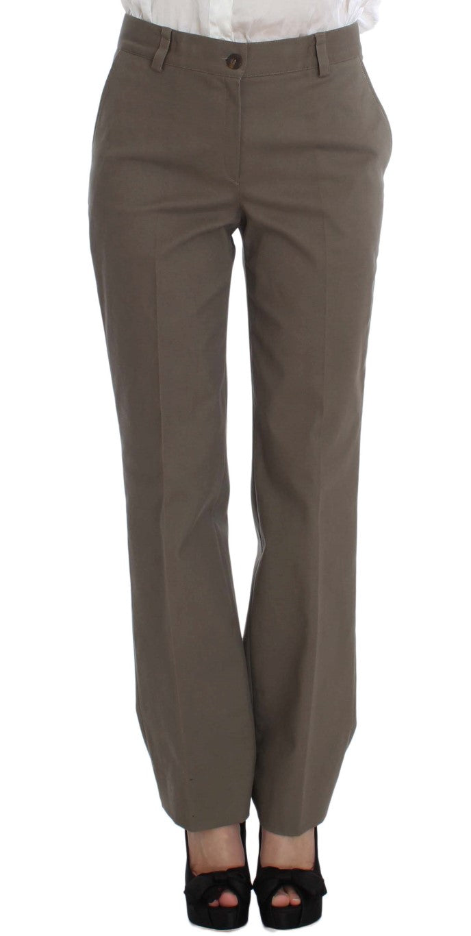 Completo beige in lana e cotone Chic Elegance