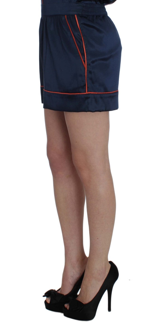 Elegante Mini-Shorts aus Seidenstretch