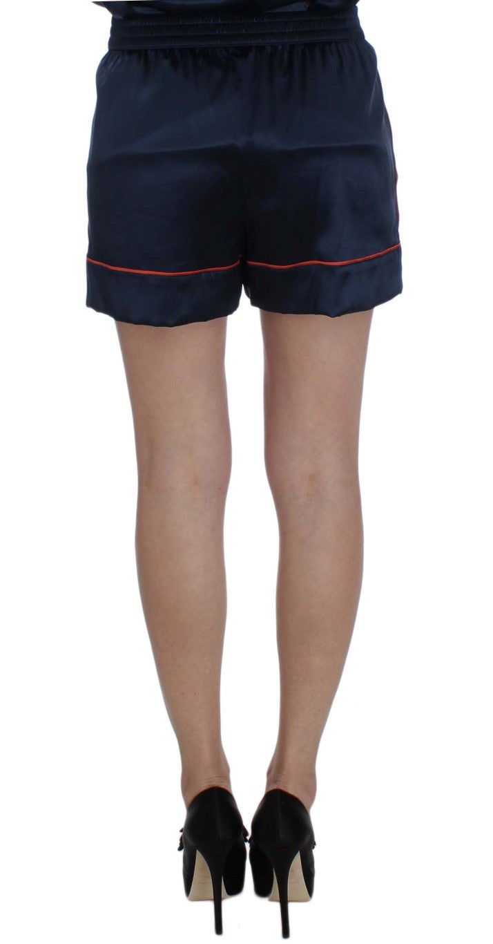 Elegante Mini-Shorts aus Seidenstretch