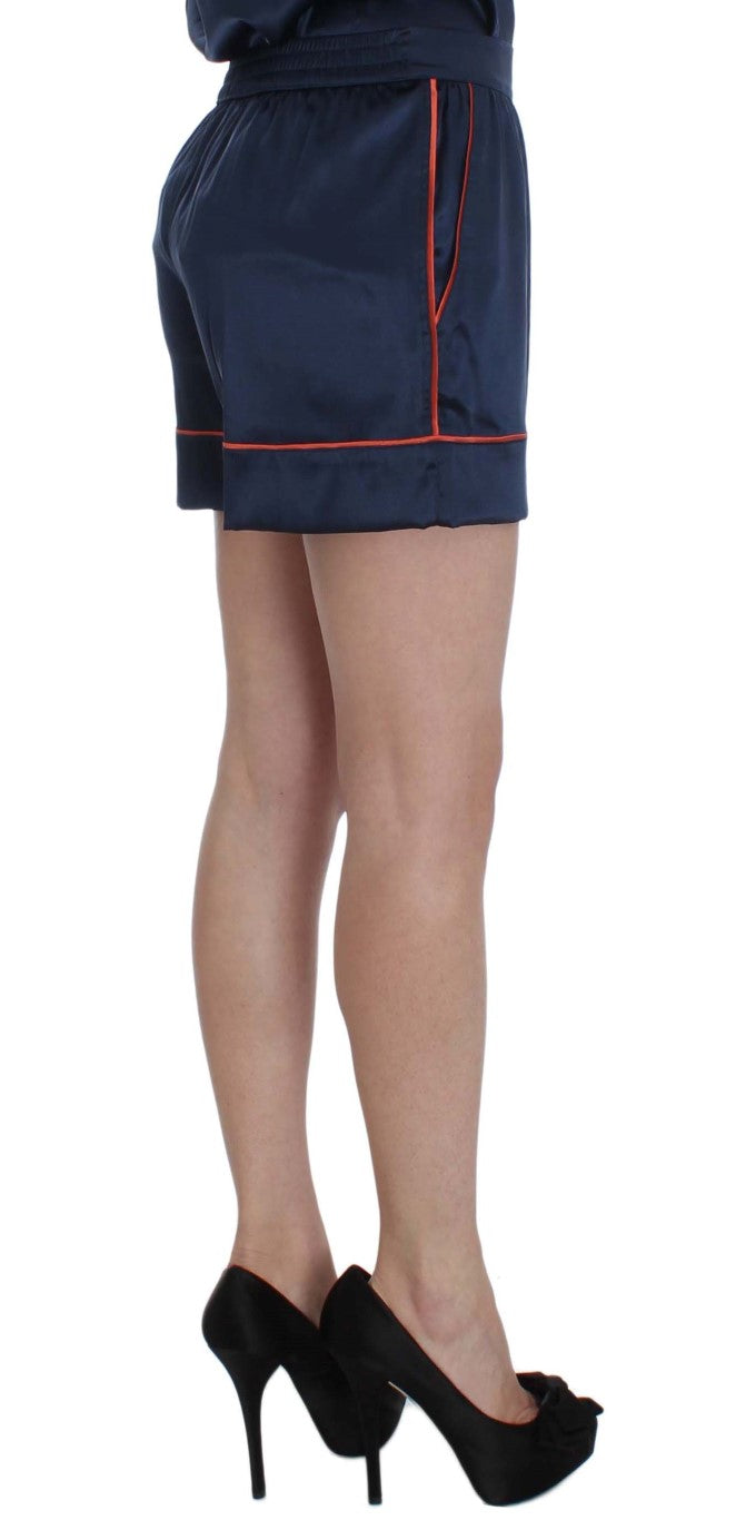 Elegante Mini-Shorts aus Seidenstretch