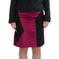 Chic Black and Pink Skirt Suit Ensemble