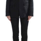 Elegant Three-Piece Black Pants Suit