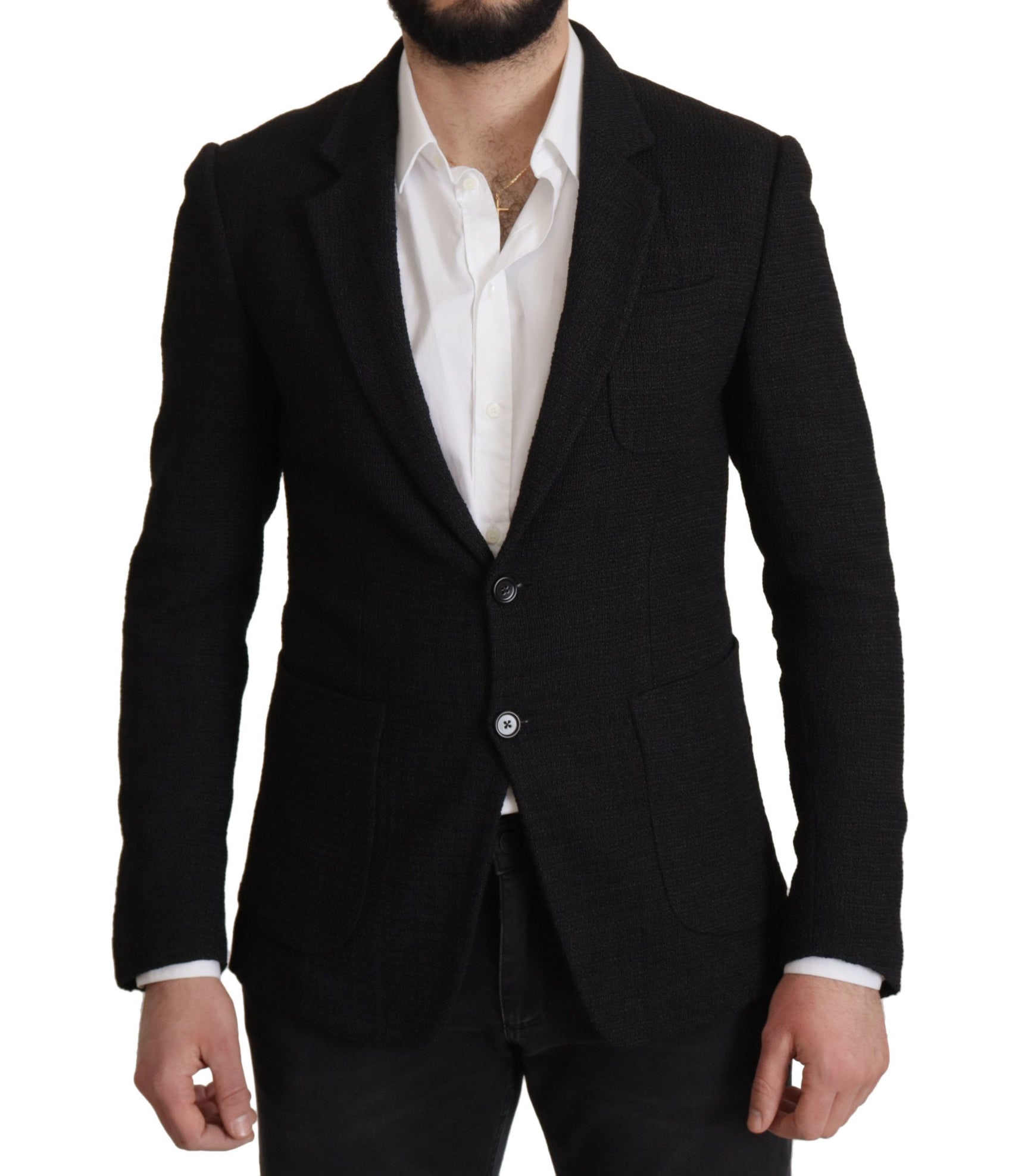 Elegante blazer monopetto in lana