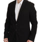 Elegant Virgin Wool Single Breasted Jacket