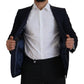 Elegant Single Breasted Wool Silk Blazer