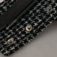 Dolce & Gabbana Black Houndstooth Polyester Bomber Jacket