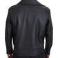 Elegant Black Leather Biker Jacket