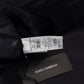 Dolce & Gabbana Black Leather Biker Coat Zipper Jacket