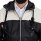 Elite Black Leather Hooded Bomber Jacket