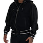 Elegant Black Bomber Blouson Jacket