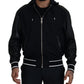 Elegant Black Bomber Blouson Jacket