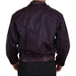 Elegant Purple Biker Jacket