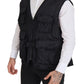 Elegant Sleeveless Vest Jacket in Black