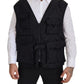 Elegant Sleeveless Vest Jacket in Black