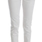 Chic White Slim Fit Denim