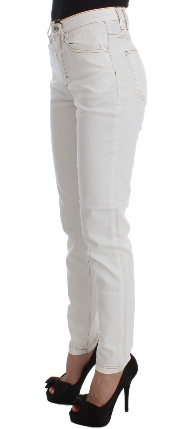 Schicker weißer Slim Fit Denim