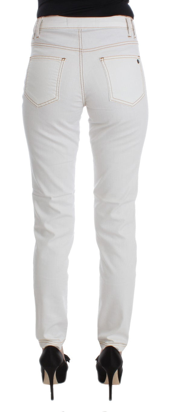 Schicker weißer Slim Fit Denim