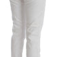 Chic White Slim Fit Denim