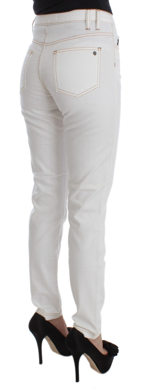 Schicker weißer Slim Fit Denim