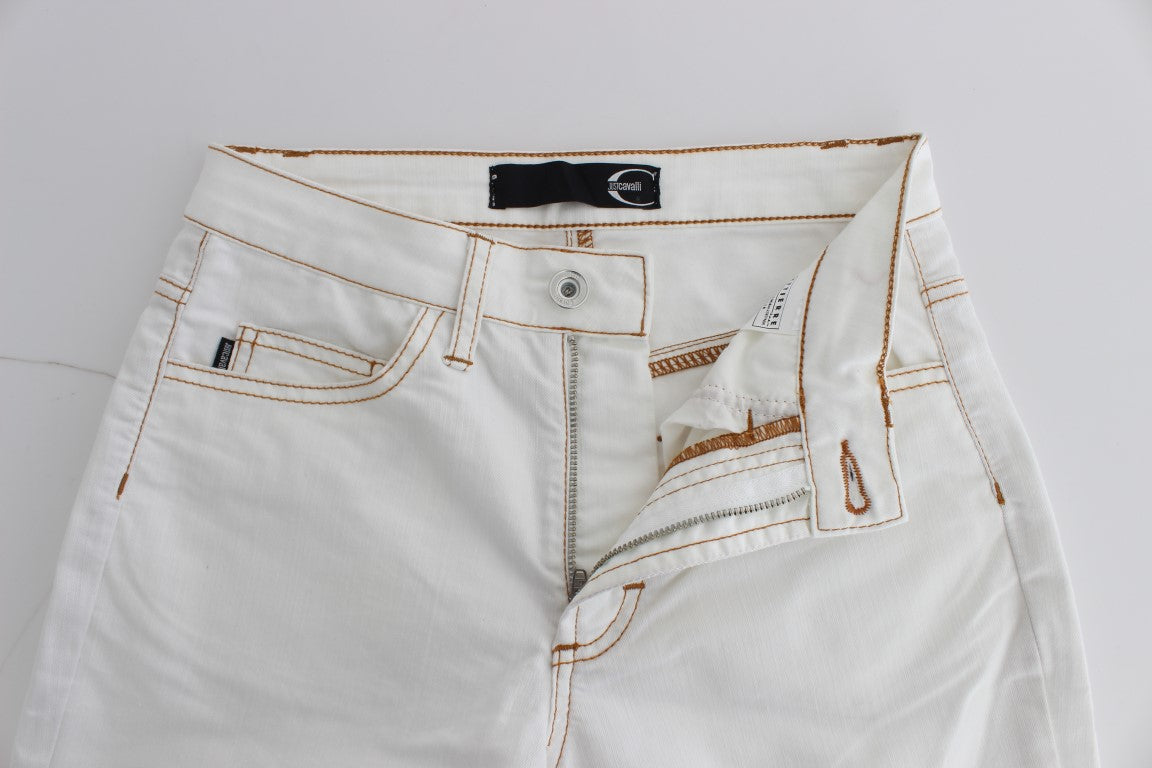 Schicker weißer Slim Fit Denim