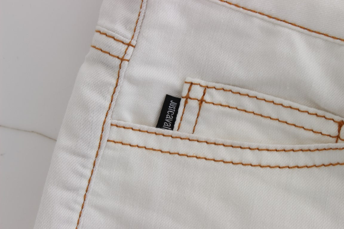 Schicker weißer Slim Fit Denim