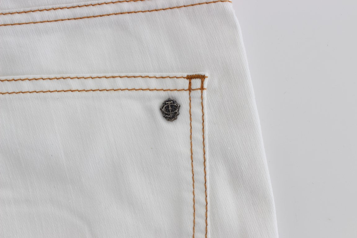 Schicker weißer Slim Fit Denim