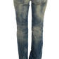 Elegant Slim Bootcut Blue Jeans