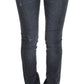 Slim Fit Green Diamond Blue Wash Jeans