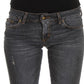 Slim Fit Green Diamond Blue Wash Jeans