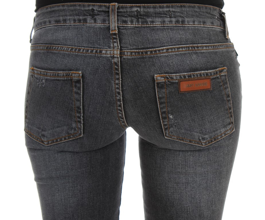 Slim Fit Jeans in grüner Diamantblau-Waschung