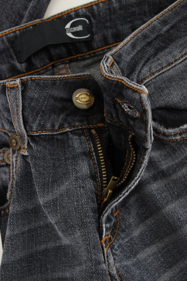 Slim Fit Jeans in grüner Diamantblau-Waschung