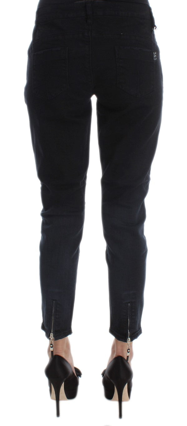 Elegante Slim Fit Jeans in Schwarz