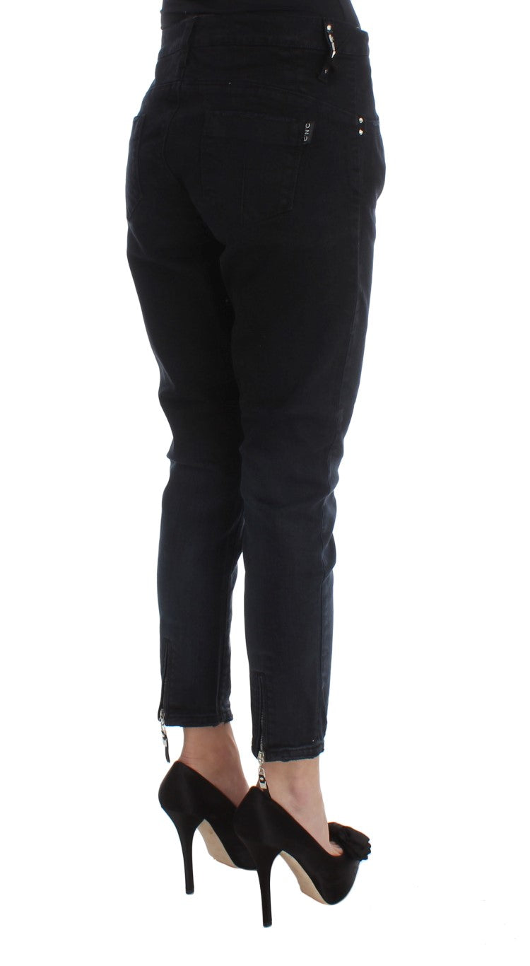 Elegante Slim Fit Jeans in Schwarz