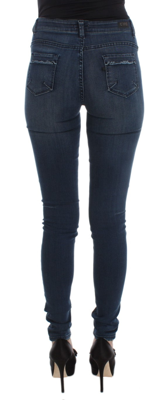 Elegante Slim Fit-Jeans aus italienischem Designer