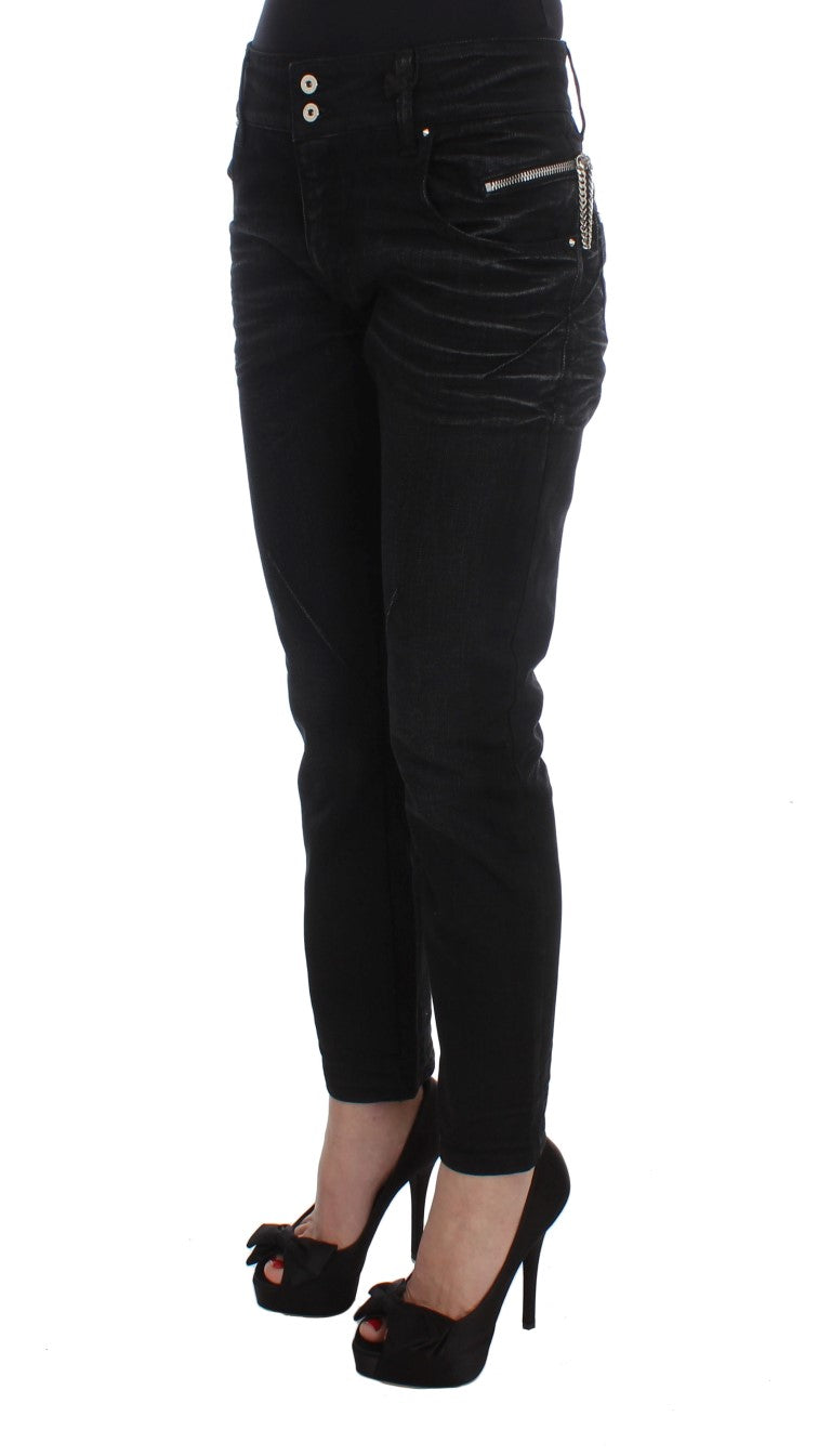 Elegante schwarze Slouchy Fit Jeans für Trendsetter
