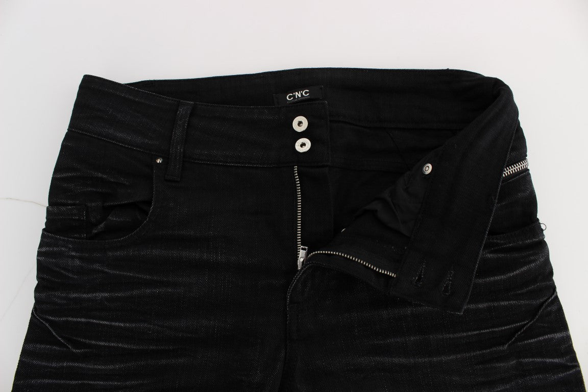 Elegante schwarze Slouchy Fit Jeans für Trendsetter