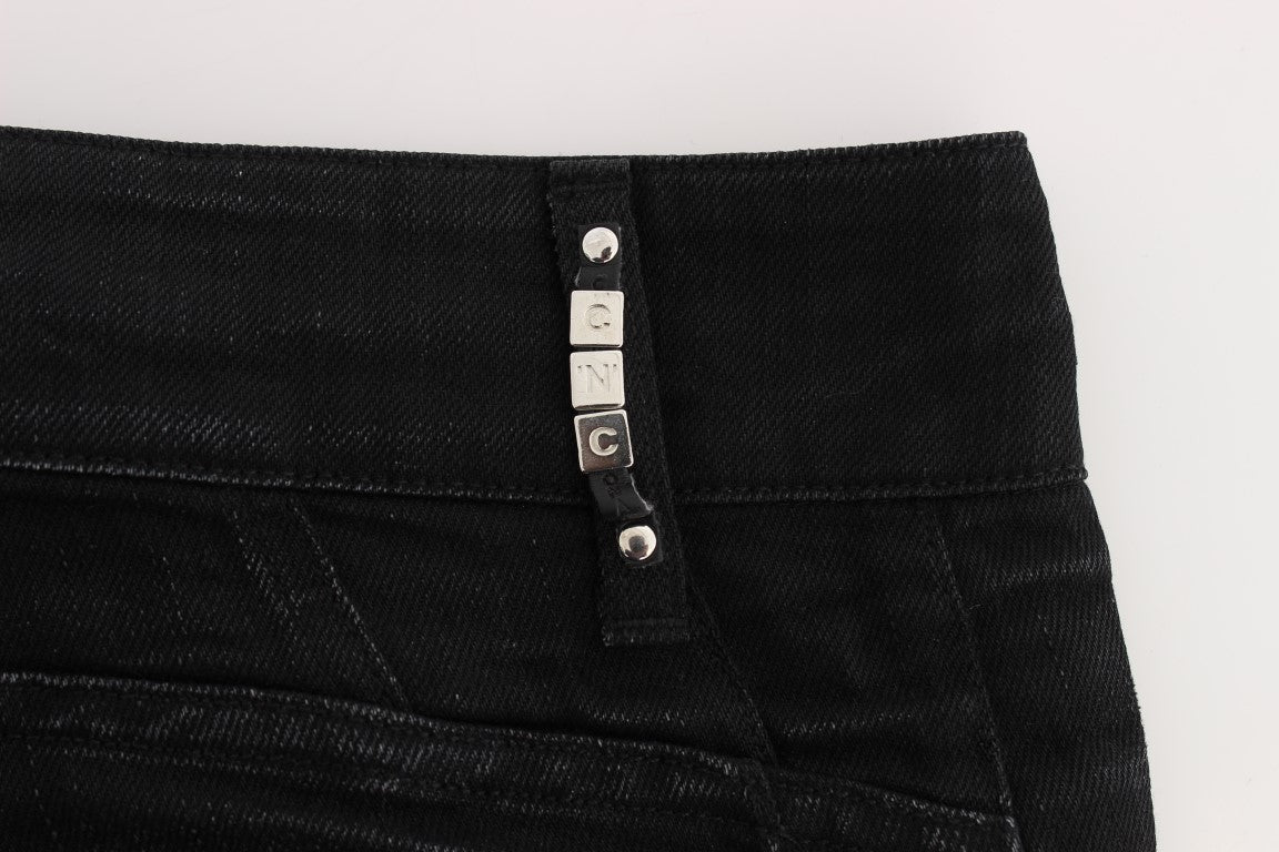 Elegante schwarze Slouchy Fit Jeans für Trendsetter