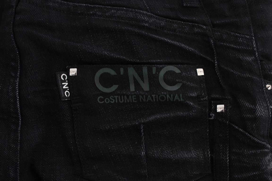 Elegante schwarze Slouchy Fit Jeans für Trendsetter