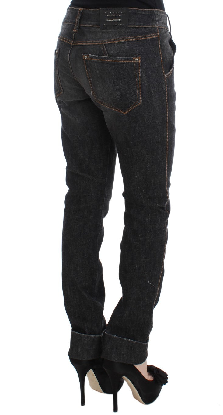 Schicke Slim Fit Jeans in grauer Waschung
