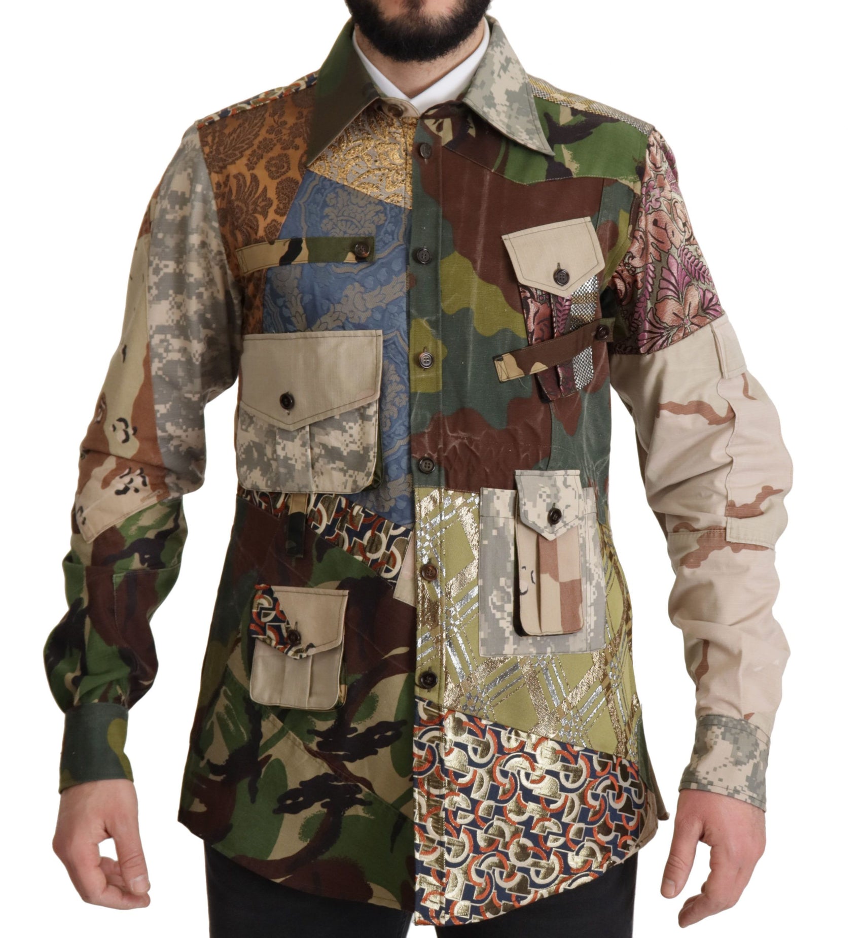 Patchwork Camouflage Casual Shirt