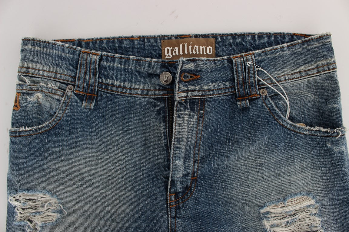 Schicke Boyfriend-Jeans in blauer Waschung