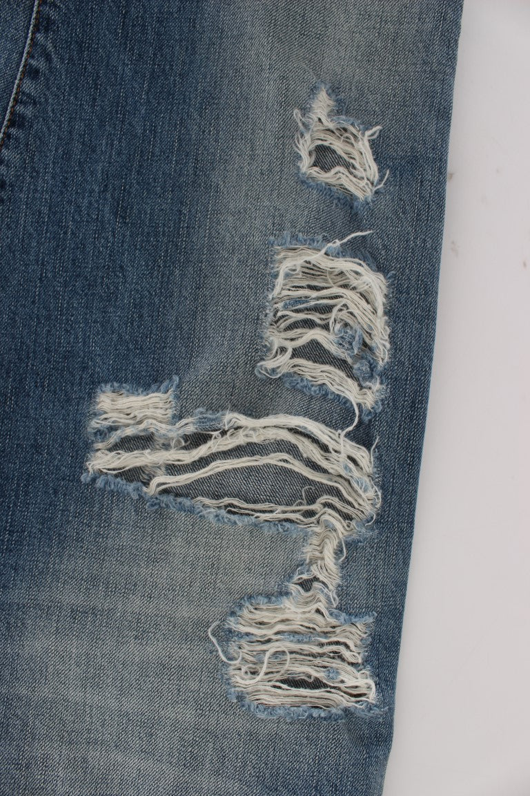 Schicke Boyfriend-Jeans in blauer Waschung