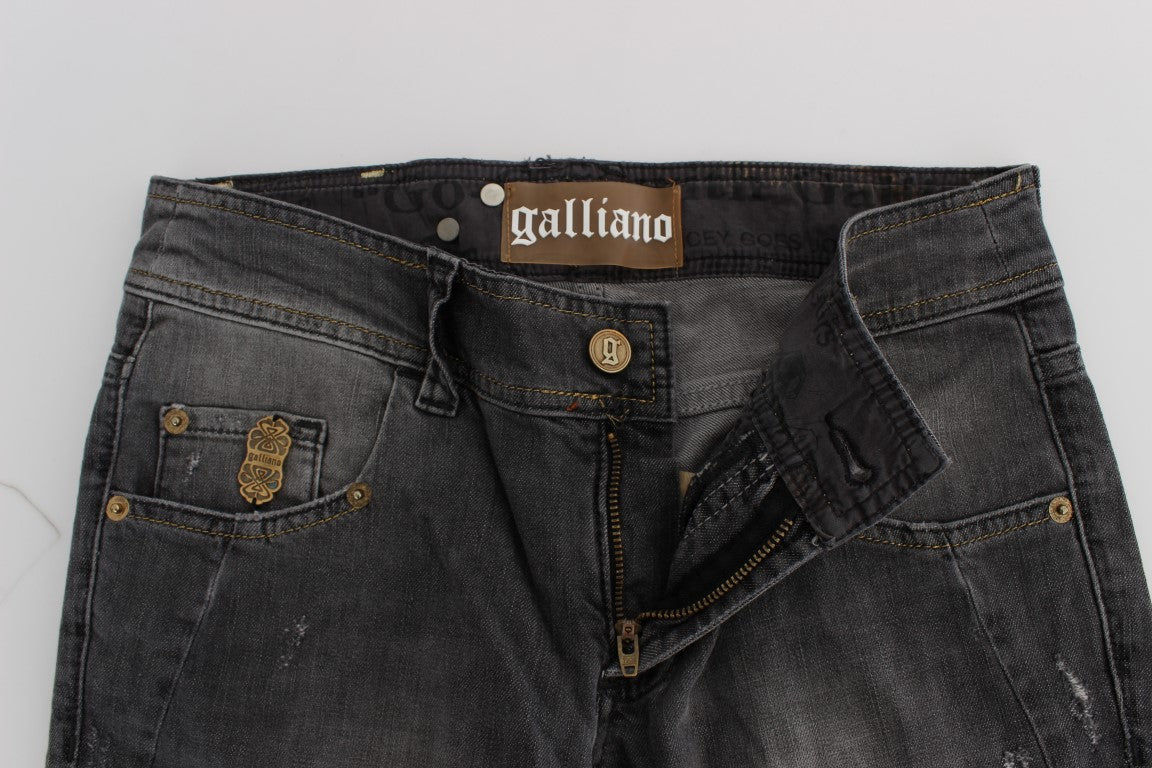 Elegante Slim Fit Jeans in grauer Waschung