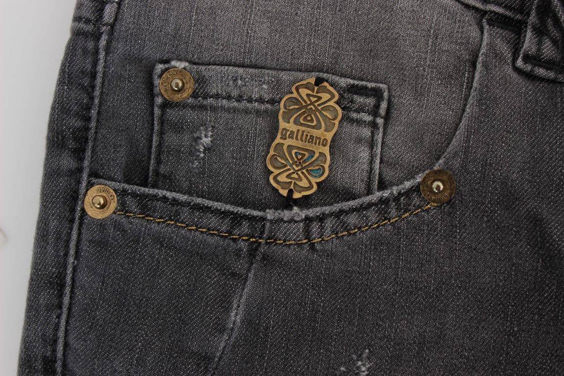 Elegante Slim Fit Jeans in grauer Waschung