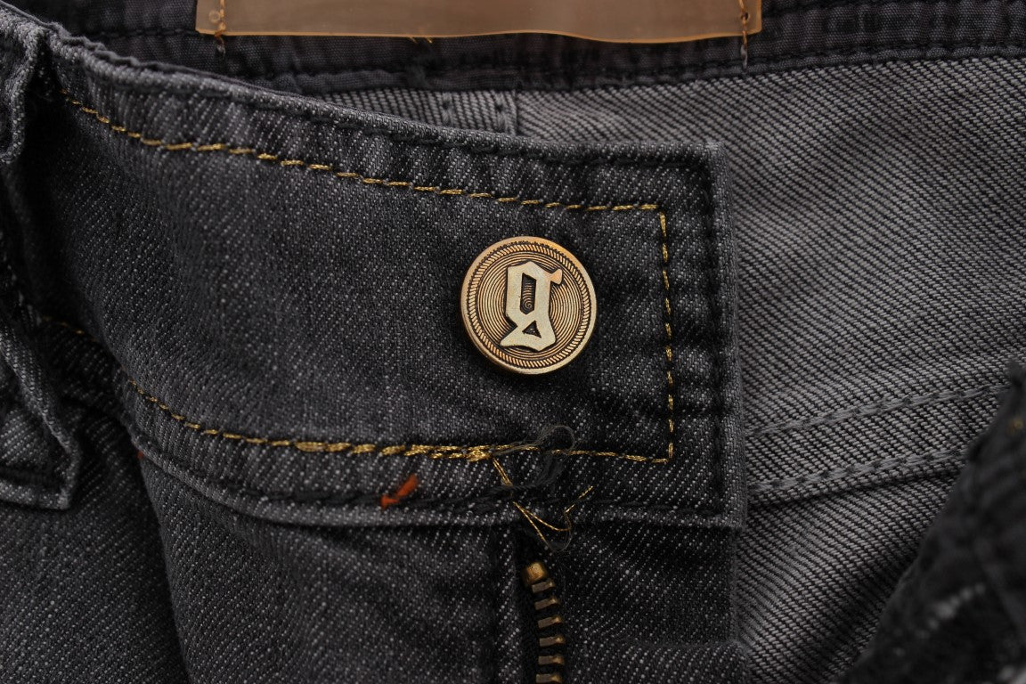 Elegante Slim Fit Jeans in grauer Waschung